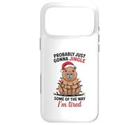 Funny Capybara Probably Just Gonna Jingle Some of The Way Coque pour iPhone 17 Pro Max