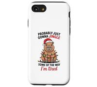 Funny Capybara Probably Just Gonna Jingle Some of The Way Coque pour iPhone SE (2020) / 7/8