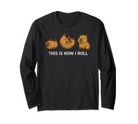Funny Capybara This Is How I Roll Animal Lover Garçons Filles Manche Longue