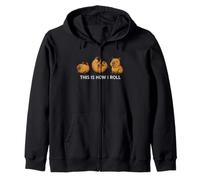 Funny Capybara This Is How I Roll Animal Lover Garçons Filles Sweat à Capuche
