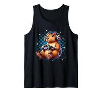 Funny Capybara Video Games Controller Gaming Women Men Kids Débardeur