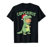 Funny Capysaurus Rex Capybara Costume Christmas Kids Family T-Shirt