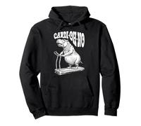 Funny Cardio Gym Hippo Cardi-Oh-No Hippopotame Tapis de course Sweat à Capuche