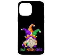 Funny Carnival GNOME with Fool Cap for Girls Love Mardi Gras Coque pour iPhone 13 Pro Max