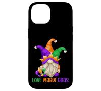 Funny Carnival GNOME with Fool Cap for Girls Love Mardi Gras Coque pour iPhone 14
