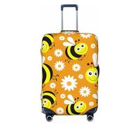 Funny Cartoon Bee - Housses de bagages de voyage élastiques pour valises de protection pour bagages de 45 à 81 cm, Noir, G