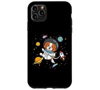 Funny Cartoon Kawaii Kids Boys Girl Space Cavalier Dog Lover Coque pour iPhone 11 Pro Max