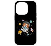 Funny Cartoon Kawaii Kids Boys Girl Space Cavalier Dog Lover Coque pour iPhone 14 Pro