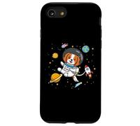 Funny Cartoon Kawaii Kids Boys Girl Space Cavalier Dog Lover Coque pour iPhone SE (2020) / 7 / 8