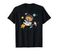 Funny Cartoon Kawaii Kids Space Astronaut Boys Doodle Lover T-Shirt