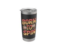 Funny Casino Machine à sous - Born To Spin Gobelet isotherme en acier inoxydable double paroi