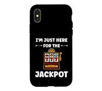 Funny Casino Quote gamling I'm Here for Jackpot Coque pour iPhone X/XS