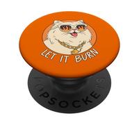 Funny Cat 2026 Mood Let it Burn PopSockets PopGrip Adhésif