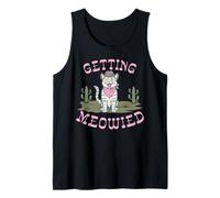 Funny Cat Bachelorette Getting Meowied Bridal Party Bride Débardeur