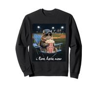 Funny Cat Baseball, Maman, j'habite Ici Maintenant Sweatshirt