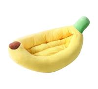 Funny Cat Bed | Washable Pet Banana Shape Sleeping Nest | Soft Plush