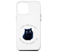 Funny Cat Black Kitty is Hitting You with The Truth Coque pour iPhone 12 Pro Max