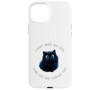 Funny Cat Black Kitty is Hitting You with The Truth Coque pour iPhone 15 Plus