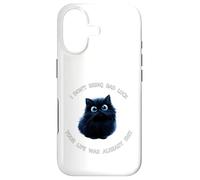 Funny Cat Black Kitty is Hitting You with The Truth Coque pour iPhone 17