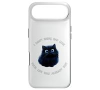 Funny Cat Black Kitty is Hitting You with The Truth Coque pour iPhone Air