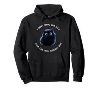 Funny Cat Black Kitty Is Hitting You with the Truth Sweat à Capuche