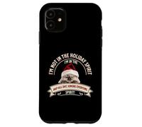 Funny Cat Christmas Sarcastic Humor Not in Holiday Spirit Coque pour iPhone 11