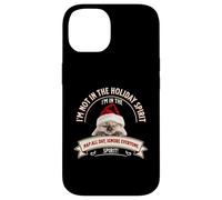 Funny Cat Christmas Sarcastic Humor Not in Holiday Spirit Coque pour iPhone 14