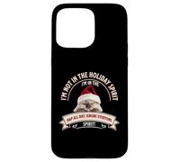 Funny Cat Christmas Sarcastic Humor Not in Holiday Spirit Coque pour iPhone 15 Pro Max
