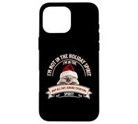 Funny Cat Christmas Sarcastic Humor Not in Holiday Spirit Coque pour iPhone 16 Pro Max