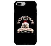 Funny Cat Christmas Sarcastic Humor Not in Holiday Spirit Coque pour iPhone 7 Plus/8 Plus