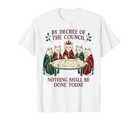 Funny Cat Council Rien ne Sera Fait Aujourd'hui pour Les Amoureux des Chats T-Shirt Graphique avec Valeur