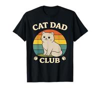 Funny Cat Dad Club British Shorthair Father Daddy Lover Cat T-Shirt