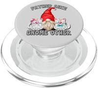 Funny Cat Dad GNOME Graphic for Fathers Day Best Cat Grandpa PopSockets PopGrip pour MagSafe