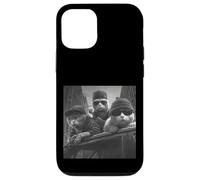Funny Cat Gangsters, Rues urbaines en Noir et Blanc de New York Coque pour iPhone 12/12 Pro