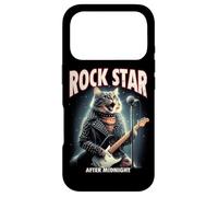 Funny Cat Guitare électrique Rock Star Cat Coque pour iPhone 17 Pro