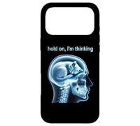 Funny Cat Hold on I'm Thinking Meme Graphic Coque pour iPhone 17 Pro Max