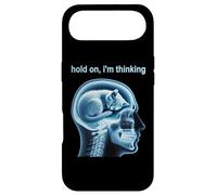 Funny Cat Hold on I'm Thinking Meme Graphic Coque pour iPhone Air