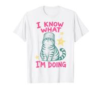 Funny Cat I Know What Im Doing Sarcastic Meme Cat Lover T-Shirt