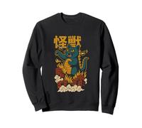 Funny Cat Japan Catzilla Cat Sweatshirt