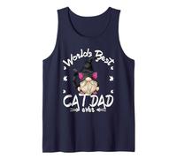 Funny Cat Lover GNOME for Men with Kitty Worlds Best Cat Dad Débardeur