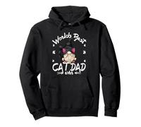 Funny Cat Lover GNOME for Men with Kitty Worlds Best Cat Dad Sweat à Capuche