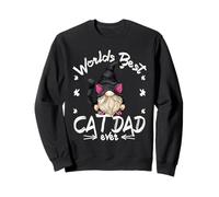 Funny Cat Lover GNOME for Men with Kitty Worlds Best Cat Dad Sweatshirt