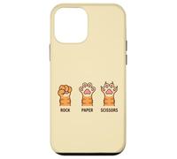 Funny Cat Lover Rock Paper Ciseaux effrayants Griffes Pattes Humour Coque pour iPhone 12 Mini