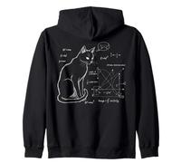 Funny Cat Math Physics Equations Science Humor Sweat à Capuche