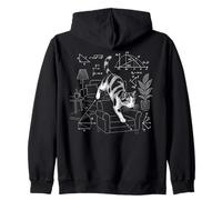 Funny Cat Math Physics Equations Science Humor Sweat à Capuche