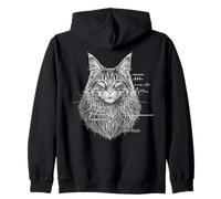 Funny Cat Math Physics Equations Science Humor Sweat à Capuche