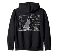 Funny Cat Math Physics Equations Science Humor Sweat à Capuche