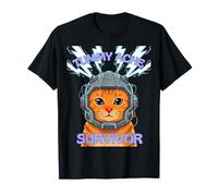 Funny Cat Meme I Survived Today's Tummy Ache Graphic T-Shirt