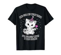 Funny Cat Meme Next Trick J'oublierai ce Que Je Fais T-Shirt