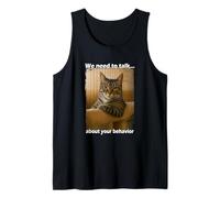 Funny Cat Meme Sarcastic Cat Boss Hilarious Cat Humor Débardeur